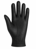 SENT black Cabretta leather golf glove – palm view