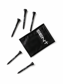 SENT 70mm bamboo golf tees with black branded pouch