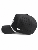 SENT black performance rope golf cap – opposite side view