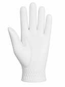 SENT white Cabretta leather golf glove – palm view